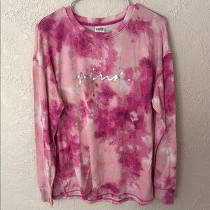 PINK Victoria's Secret Magenta Tie-Dye Top